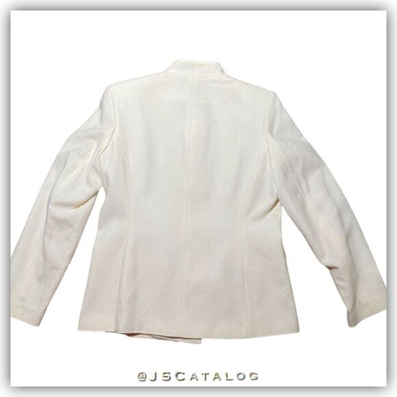 STUDIO by Liz Claiborne Mandarin Style Formal Wear Wool Button Down Blazer Jacke - Picture 8 of 9